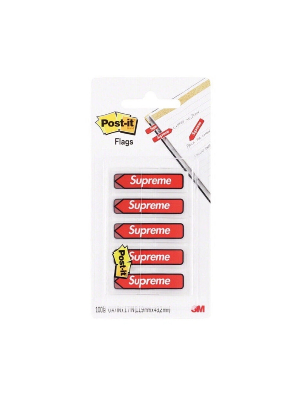 Supreme Post-It Flags Red Brand New DSIP FW19 100% Authentic